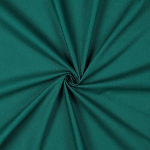 Cotton poplin *Vera* plain - dark emerald