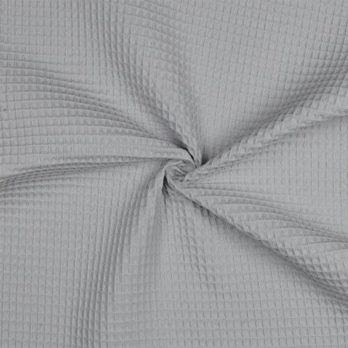 Waffle piqué *Vera* 6 mm - světle šedá