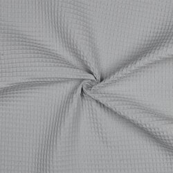 Waffle piqué *Vera* 6 mm - světle šedá