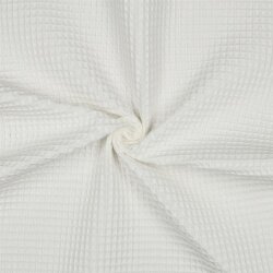 Piqué gaufré *Vera* 6mm- crème