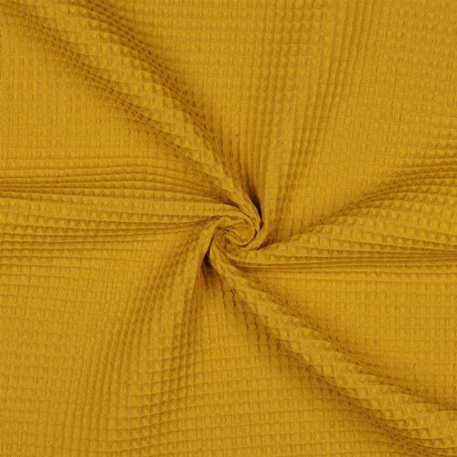 Waffle piqué *Vera* 6mm- corn yellow
