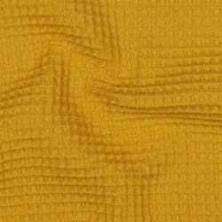 Waffle piqué *Vera* 6mm- corn yellow