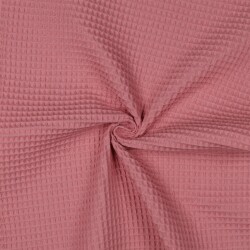 Waffle piqué *Vera* 6mm- rosa quarzo
