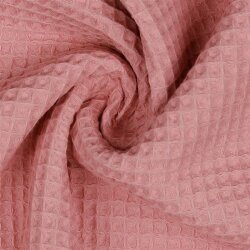 Gofre piqué *Vera* 6mm- rosa cuarzo