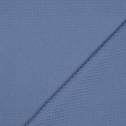 Waffle piqué *Vera* 6mm- azul jean claro