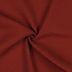 Waffle piqué *Vera* 6mm- pietra rossa
