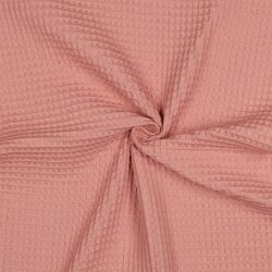 Piqué gaufré *Vera* 6mm- rose perle