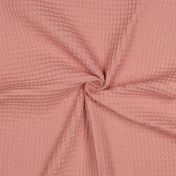 Waffle piqué *Vera* 6mm- rosa perla
