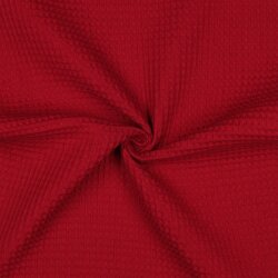 Piqué Waffle *Vera* 6mm- rosso