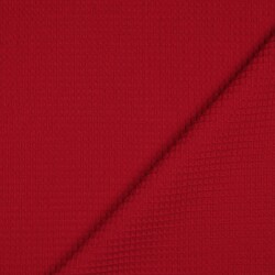 Gofre piqué *Vera* 6mm- rojo