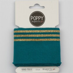 CUFFS LUREX 7CM - Atlantic Blue