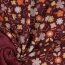 Alpine fleece flower rain - wine red