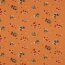 Waffeljersey kleine Blumen - lachsorange