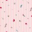 Popeline de coton Digital fleurs WITH rayures