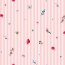 Popeline di cotone a fiori digitali CON righe