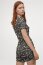 Rib Jersey Digital Flowers - azul oscuro