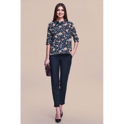 Banbus jersey bloemen - zwart