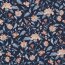 Banbus jersey flowers - dark blue