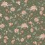 Bambus Jersey Blumen - gurkengrün