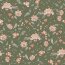 Bambus Jersey Blumen - gurkengrün