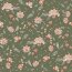 Bambus Jersey Blumen - gurkengrün