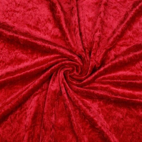 Panne velours - rouge