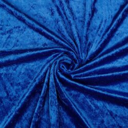 Panne fluweel - kobaltblauw