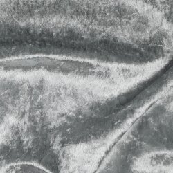 Panne samet - stříbrná