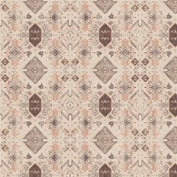 Canvas digitale geometrische diamanten - licht beige
