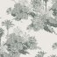 Canvas digitaal boslinnen look - oud groen