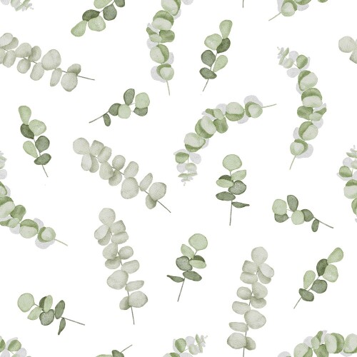 Canvas Digital Eucalyptus - blanc/vert
