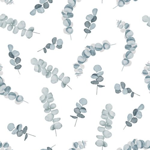 Canvas Digital Eucalyptus - blanc/bleu