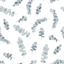 Tela Digital Eucalyptus - bianco/blu