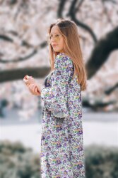 VISCOSE LUREX Fleurs numériques