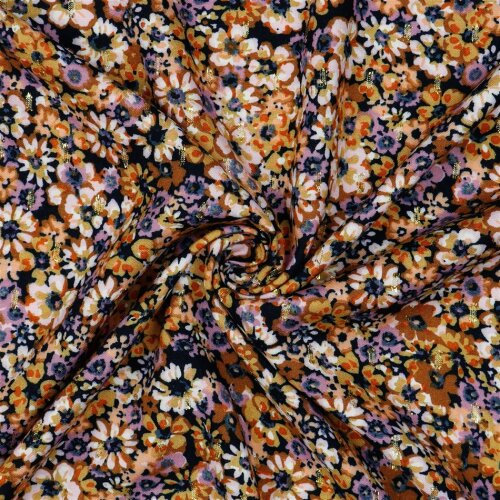 VISCOSE LUREX Fleurs