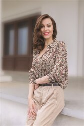 VISCOSE LUREX Fleurs