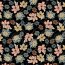 Viskose Jersey Blumen - schwarz