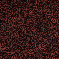 Pre-washed viscose linen - dark blue