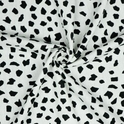 Linge de viscose points prélavés - blanc