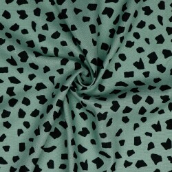 Linge de viscose points prélavés - vieux vert