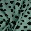 Viscose linen pre-washed dots - old green