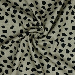 Pointes prélavées en lin viscose - taupe