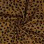 Viscose linen pre-washed dots - light brown