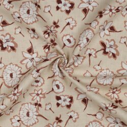 LINEN WASHED BIG Flowers