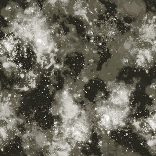 Digital space cotton poplin - anthracite