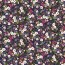 Cotton poplin digital spring bouquet - dark blue