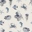 Canvas Digital Monde sous-marin - gris clair aspect lin