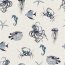Canvas Digital Monde sous-marin - gris clair aspect lin