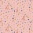 Popeline de coton Organic Girafe avec fleurs - rose quartz