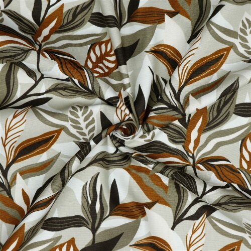 Canvas Leaves - taupe